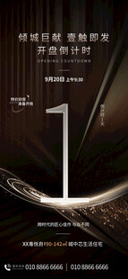 开盘倒计时海报