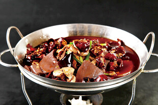 干锅鸡杂 