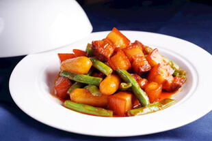 红烧肉烧豆角