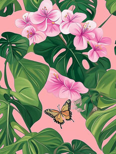 精美写实植物花卉