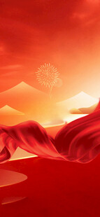 红色竖版背景