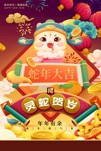 蛇年海报