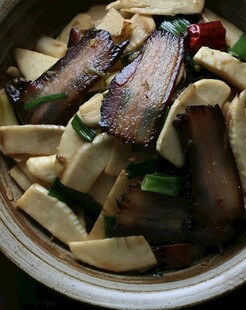 腊肉炒冬笋