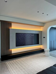 室内设计全屋定制客厅木质柜