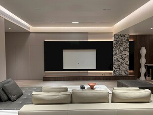 室内设计全屋定制客厅木质柜