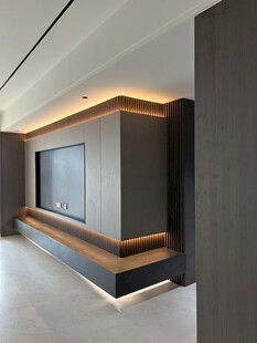 室内设计全屋定制客厅木质柜