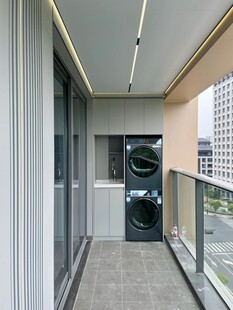 室内设计全屋定制阳台洗衣机柜