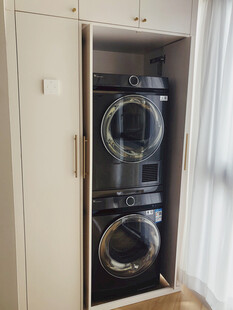 室内设计全屋定制阳台洗衣机柜