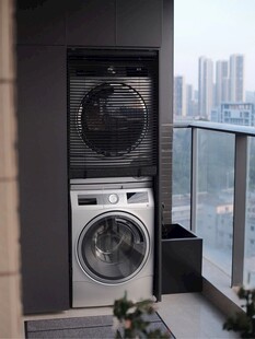 室内设计全屋定制阳台洗衣机柜
