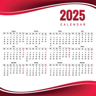 2025年日历  