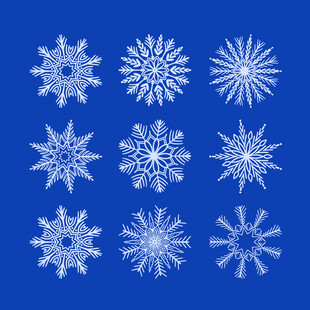 冬季雪花素材