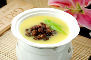 羊肚菌捞饭 
