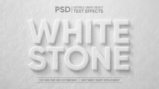 白色大雪效果艺术字