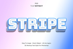 3D立体PSD艺术字效果