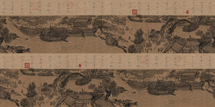 中式清明上河图壁纸样式