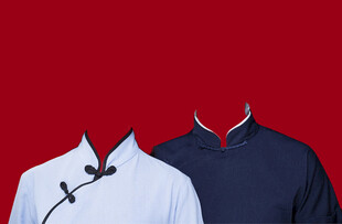 唐装结婚证件照