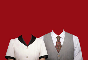 传统结婚证件照