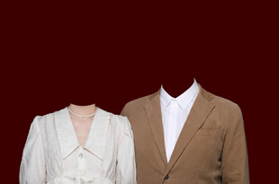 传统结婚证件照