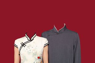 民国结婚证件照