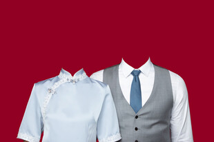 传统结婚证件照