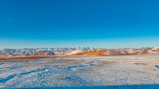 雪后的可可西里大草原