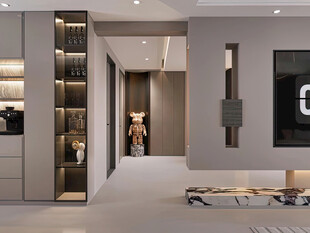 室内设计全屋定制悬挑高级感设计