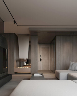 室内设计全屋定制悬挑柜子设计