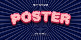 波点海报字EPS字体样机