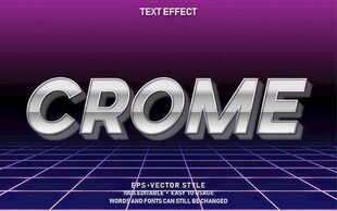 金属字EPS字体样机