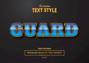 3D立体EPS字体样机