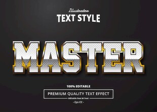 金属字EPS字体样机