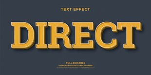 3D立体可编辑字体样机