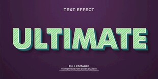 3D立体可编辑字体样机