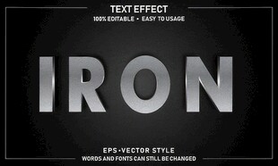 金属字EPS字体样机