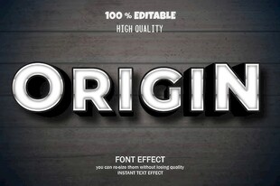 3D立体可编辑字体样机