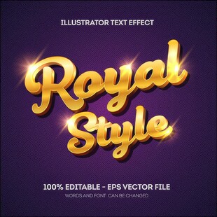 金属字EPS字体样机