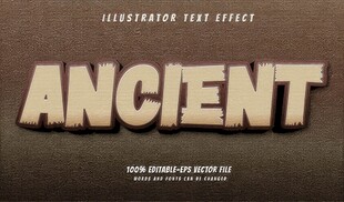 古典风格EPS字体样机