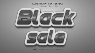 黑色星期五EPS字体样机