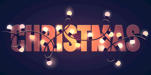 圣诞节EPS字体样机