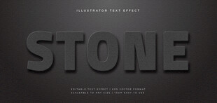 暗黑风格EPS艺术字效果