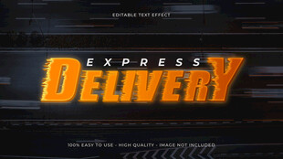 物流运输EPS字体样机