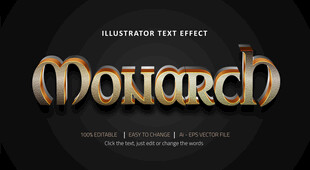 金属字EPS字体样机