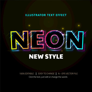 潮流风格EPS字体样机