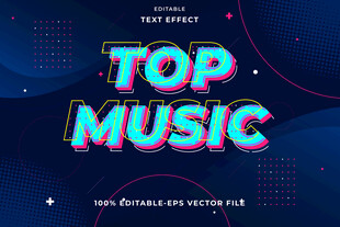 潮流风格EPS字体样机