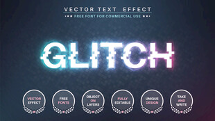 故障电磁波EPS字体样机