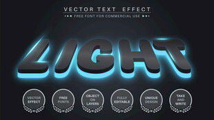 暗夜电竞风格EPS字体样机