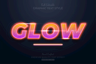 发光字EPS字体样机