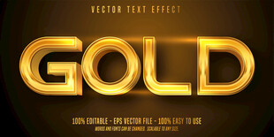 黄金字EPS字体样机