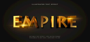 金属字EPS字体样机