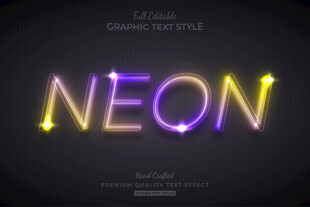 发光字EPS字体样机